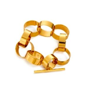 Tory Burch Gold Linked chain bracelet